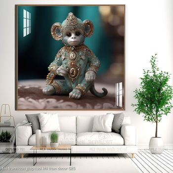 file tranh con giap tuoi khi than decor 525