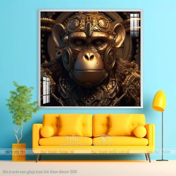 file tranh con giap tuoi khi than decor 535