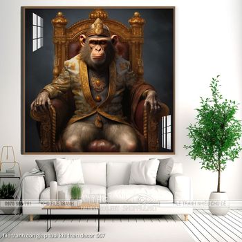 file tranh con giap tuoi khi than decor 557