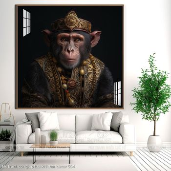 file tranh con giap tuoi khi than decor 564