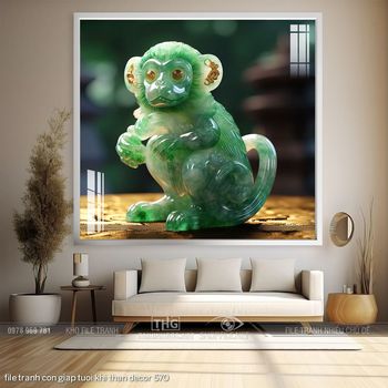 file tranh con giap tuoi khi than decor 570