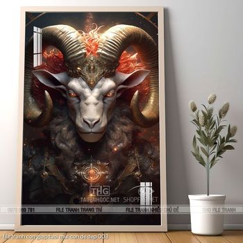 file tranh con giap tuoi mui con de dep 003