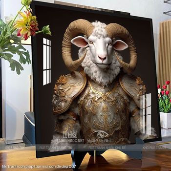 file tranh con giap tuoi mui con de dep 007