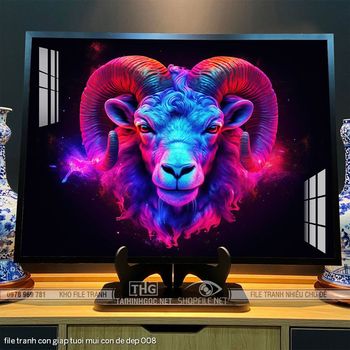 file tranh con giap tuoi mui con de dep 008