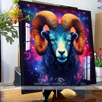 file tranh con giap tuoi mui con de dep 013