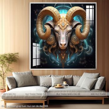 file tranh con giap tuoi mui con de dep 015