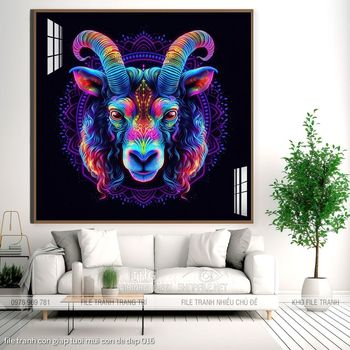 file tranh con giap tuoi mui con de dep 016