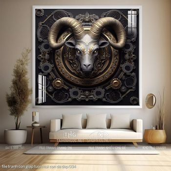 file tranh con giap tuoi mui con de dep 034