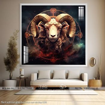 file tranh con giap tuoi mui con de dep 036