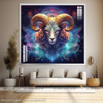 file tranh con giap tuoi mui con de dep 041