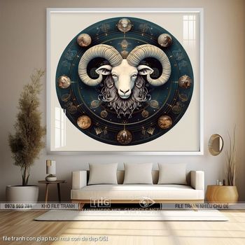 file tranh con giap tuoi mui con de dep 051