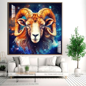 file tranh con giap tuoi mui con de dep 065