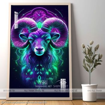 file tranh con giap tuoi mui con de dep 066