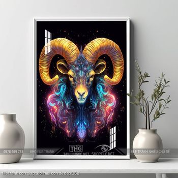 file tranh con giap tuoi mui con de dep 068