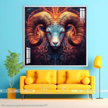 file tranh con giap tuoi mui con de dep 071