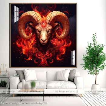 file tranh con giap tuoi mui con de dep 072