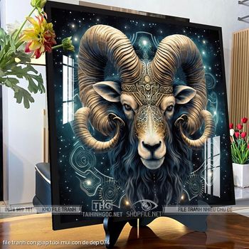 file tranh con giap tuoi mui con de dep 074