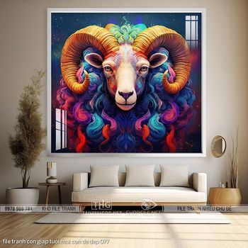 file tranh con giap tuoi mui con de dep 077