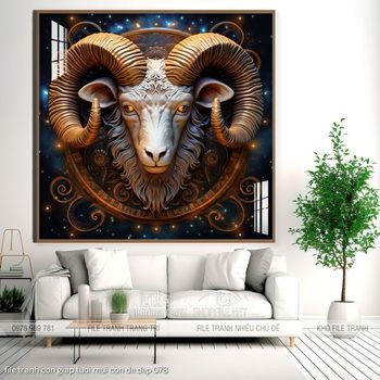 file tranh con giap tuoi mui con de dep 078