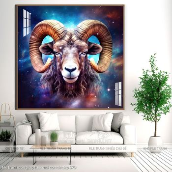 file tranh con giap tuoi mui con de dep 079