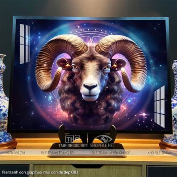 file tranh con giap tuoi mui con de dep 081