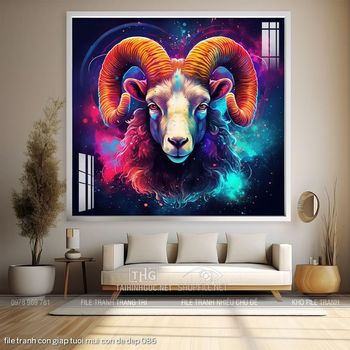 file tranh con giap tuoi mui con de dep 086