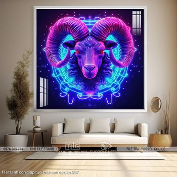 file tranh con giap tuoi mui con de dep 087