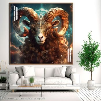 file tranh con giap tuoi mui con de dep 089