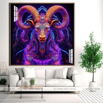 file tranh con giap tuoi mui con de dep 091