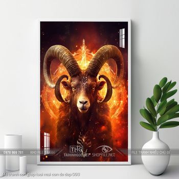 file tranh con giap tuoi mui con de dep 093