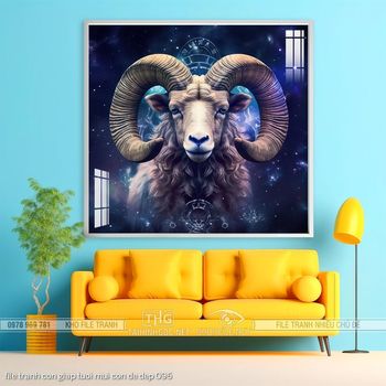 file tranh con giap tuoi mui con de dep 096