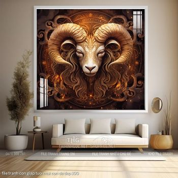 file tranh con giap tuoi mui con de dep 100