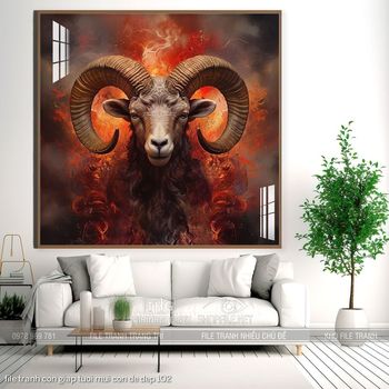 file tranh con giap tuoi mui con de dep 102