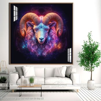 file tranh con giap tuoi mui con de dep 111