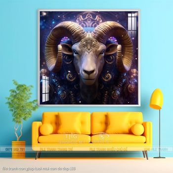 file tranh con giap tuoi mui con de dep 118