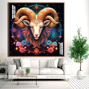 file tranh con giap tuoi mui con de dep 122