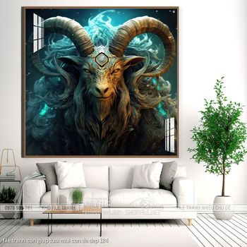 file tranh con giap tuoi mui con de dep 124