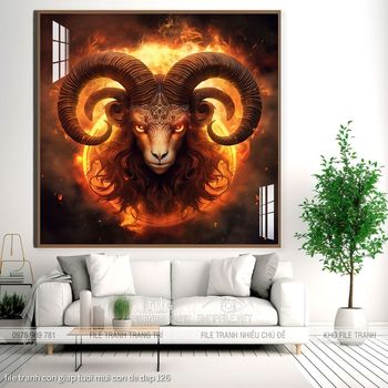 file tranh con giap tuoi mui con de dep 126