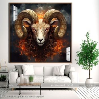 file tranh con giap tuoi mui con de dep 130