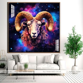 file tranh con giap tuoi mui con de dep 131