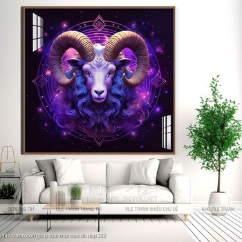 file tranh con giap tuoi mui con de dep 132