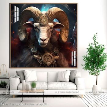 file tranh con giap tuoi mui con de dep 134