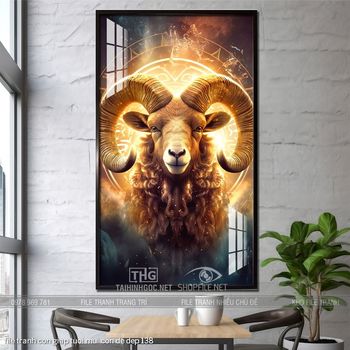 file tranh con giap tuoi mui con de dep 138