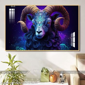 file tranh con giap tuoi mui con de dep 140