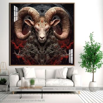 file tranh con giap tuoi mui con de dep 141