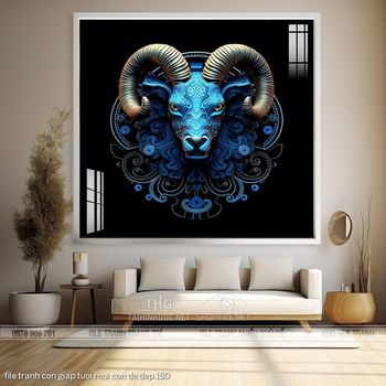 file tranh con giap tuoi mui con de dep 150