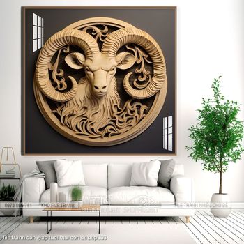 file tranh con giap tuoi mui con de dep 153