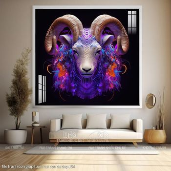 file tranh con giap tuoi mui con de dep 154