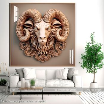 file tranh con giap tuoi mui con de dep 160