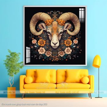 file tranh con giap tuoi mui con de dep 163